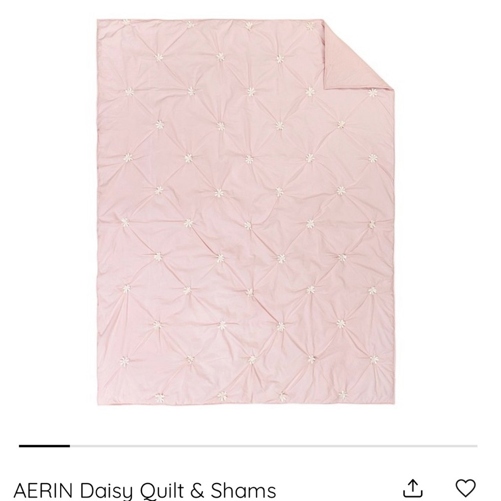 Pottery Barn Kids Pink Daisy Quilt